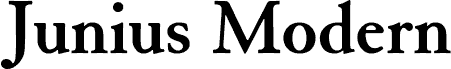 JuniusModern Bold