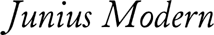 JuniusModern Italic