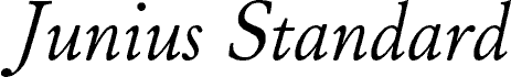 JuniusStandard Italic