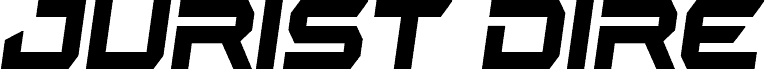 Jurist Dire Bold Semi-Italic 字体