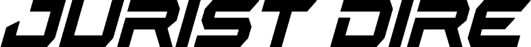 Jurist Dire Bold Super-Italic 字体