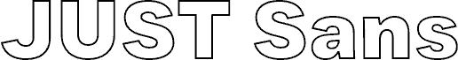 JUST Sans Outline ExBold font