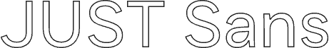 JUST Sans Outline Regular font
