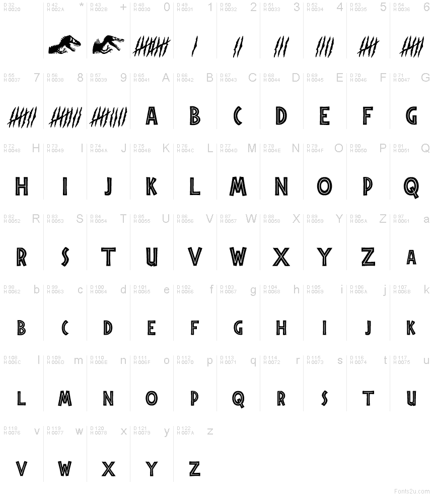 Jurassic Park Font