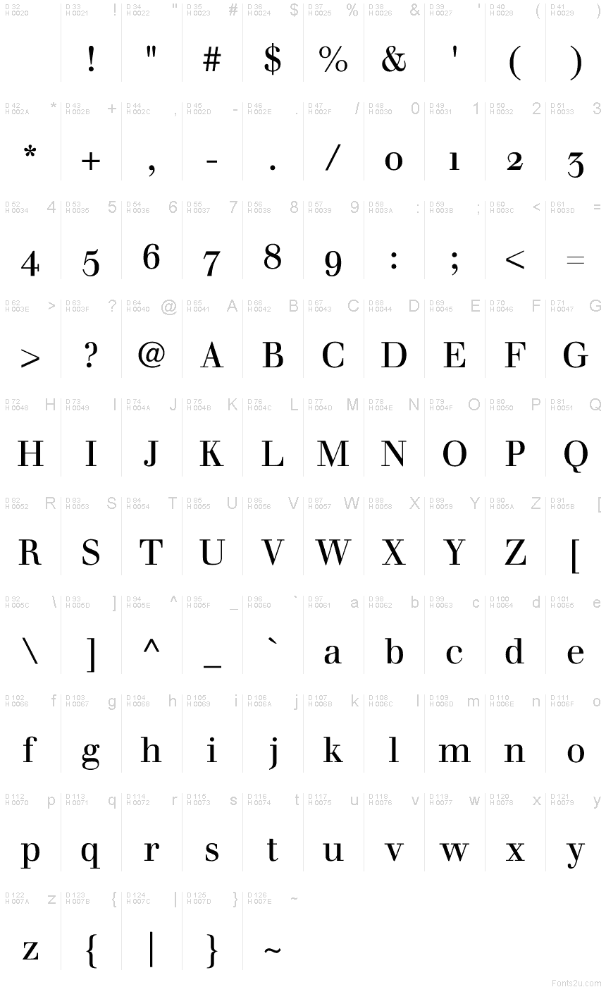 OldStyle Font