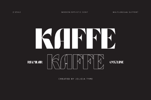 Kaffe Czcionka