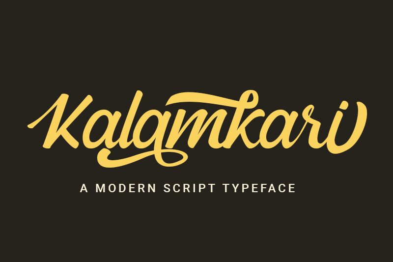 Kalamkari Schriftart
