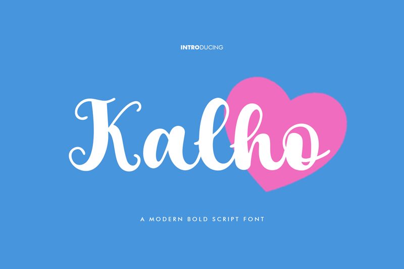 Kalho Schriftart