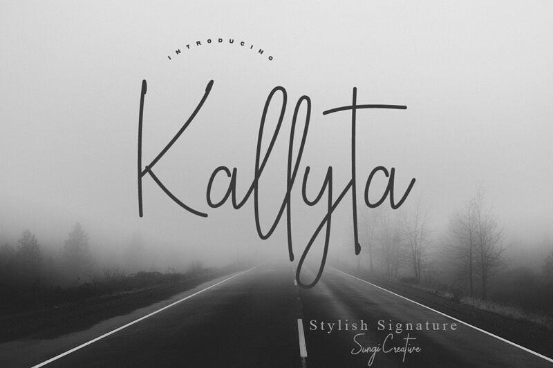Kallyta Schriftart