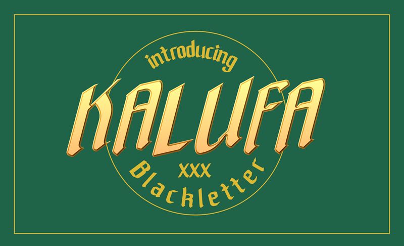 Kalufa Schriftart