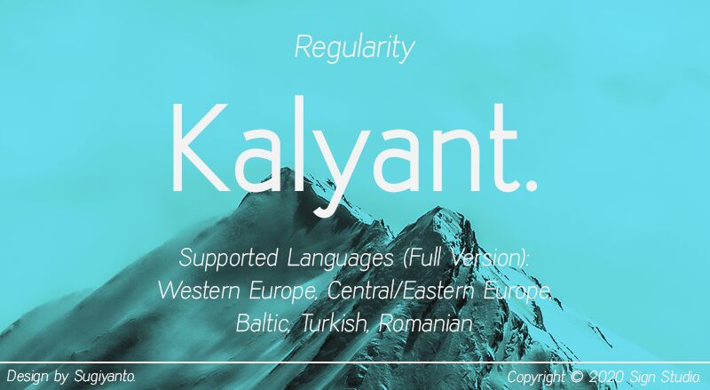 Kalyant Druh písma