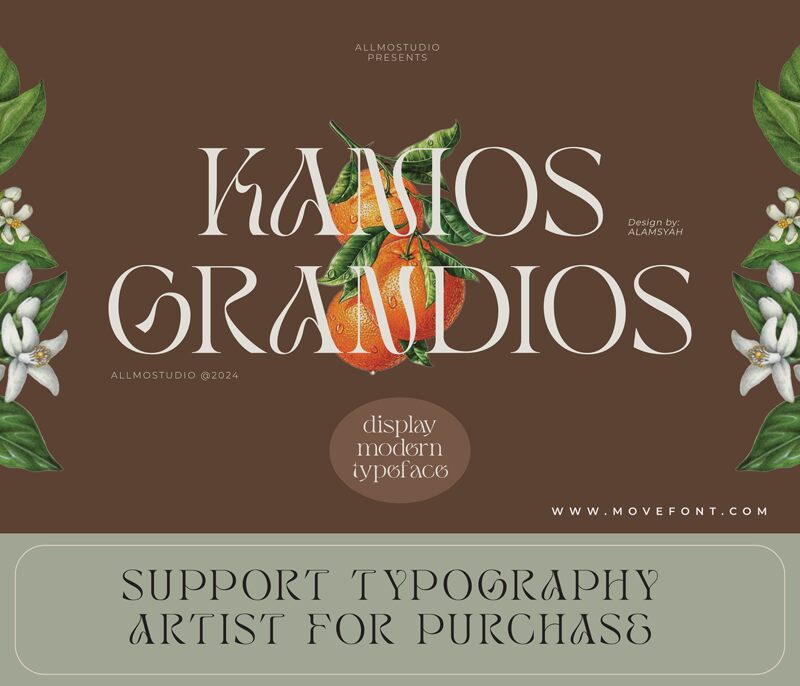 Kamos Grandios Schriftart