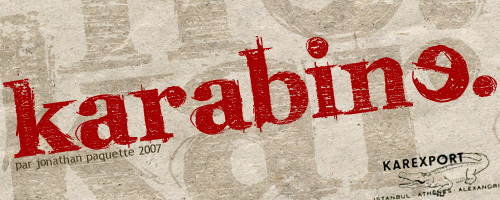 karabinE. Schriftart