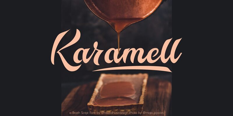Karamell Schriftart