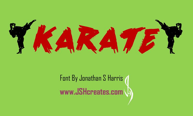 Karate Schriftart