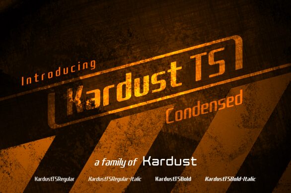 Kardust TS Schriftart