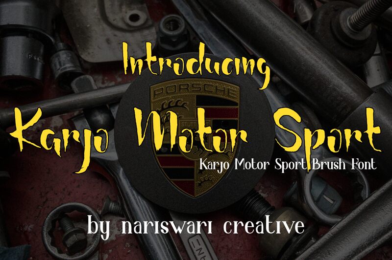 Karjo Motor Sport Schriftart