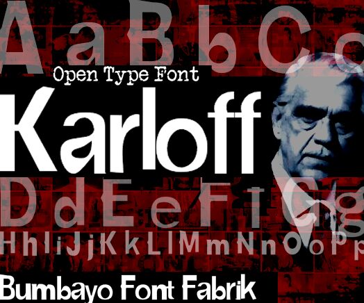 Karloff Schriftart