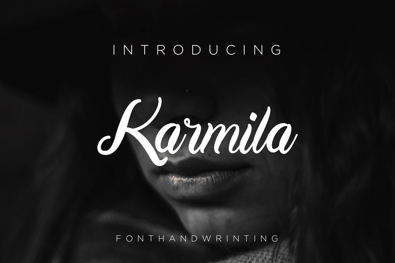 Karmila Script Carattere