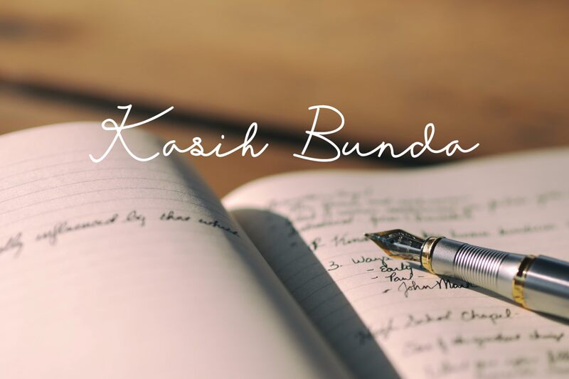 Kasih Bunda Schriftart