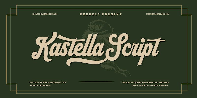 Kastella Script Carattere