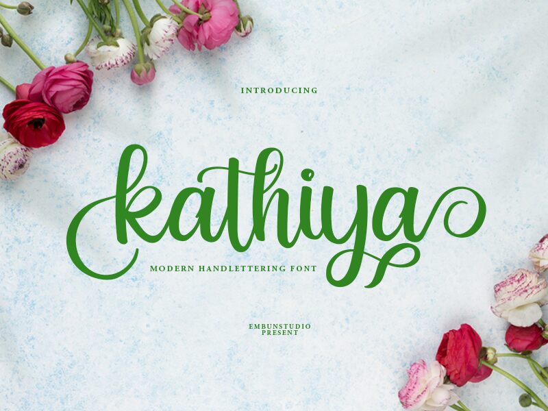 Kathiya Schriftart