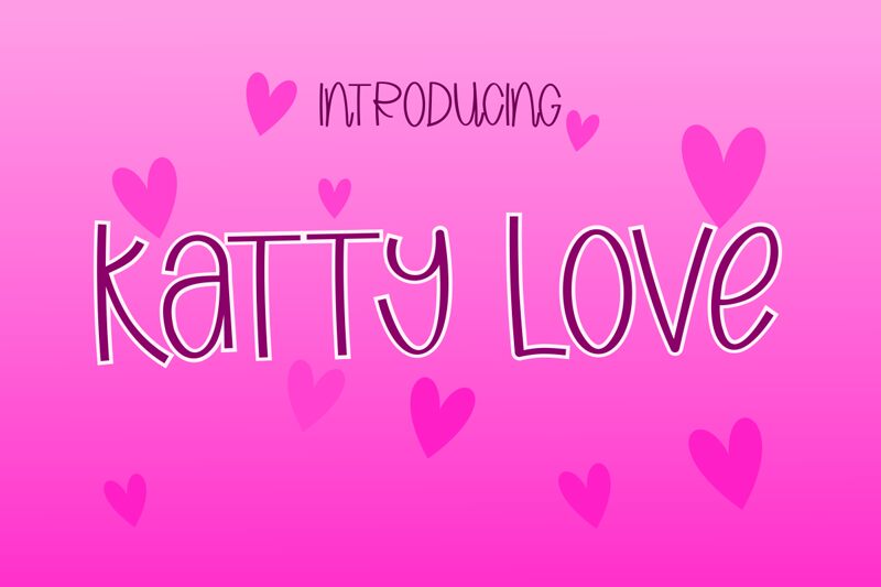 Katty Love Schriftart