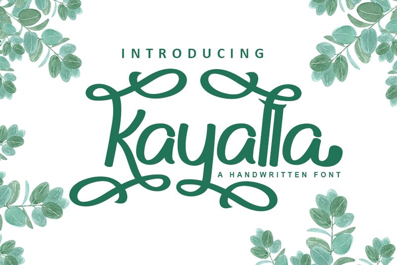 Kayalla Druh písma