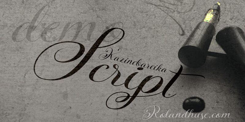 KazincBarcika Schriftart