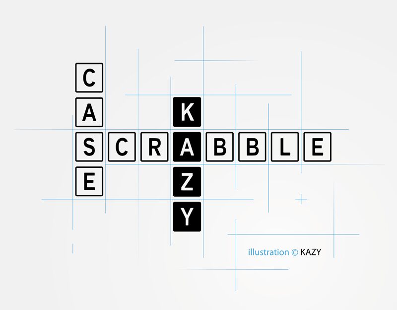 KAZYcase scrabble Czcionka