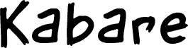 Kabare 字体
