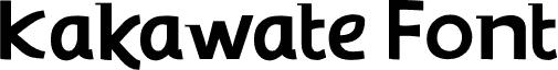 Kakawate Font