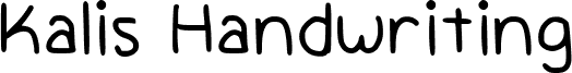 معاينة خط Kalis Handwriting Regular
