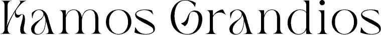 Kamos Grandios font