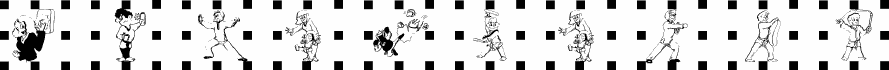 Preview of the Kampfsport font