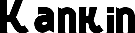 Preview of the Kankin FREE FONT font