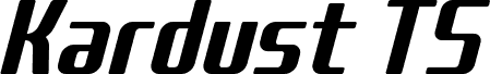 Kardust TS Condensed Demo Versi Bold Italic