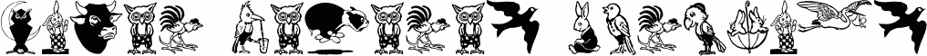 Preview of the Karen Helenes Dingbats font
