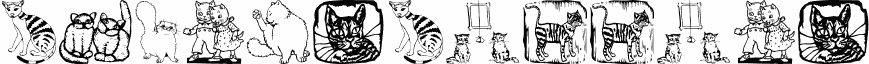 Preview of the KarensKitties font