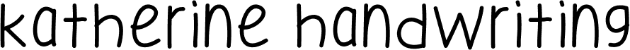 Katherine Handwriting