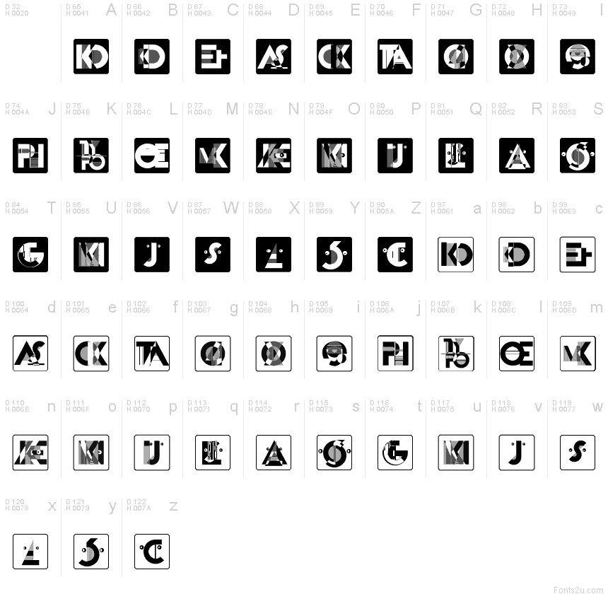 Basic Latin - charmap