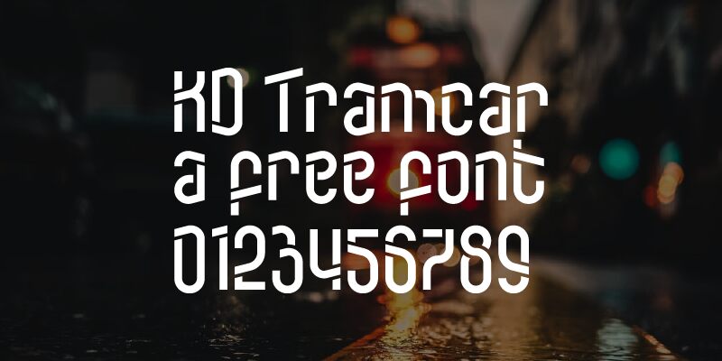 KD Tramcar Schriftart