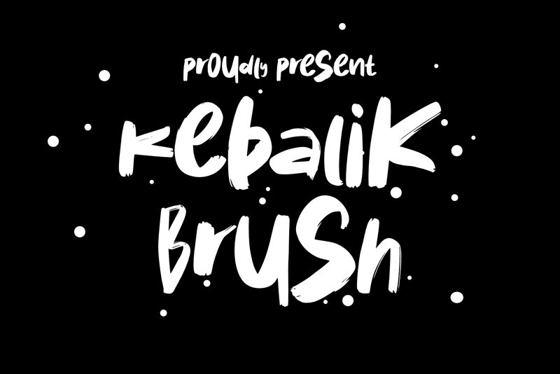 Kebalik Brush Schriftart