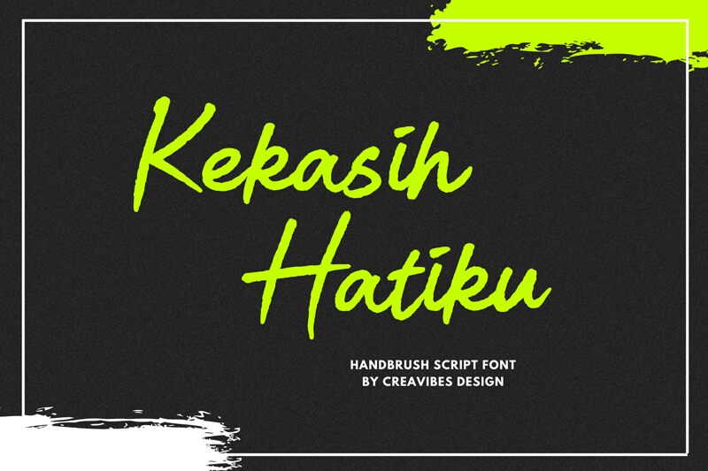 Kekasih Hatiku Czcionka