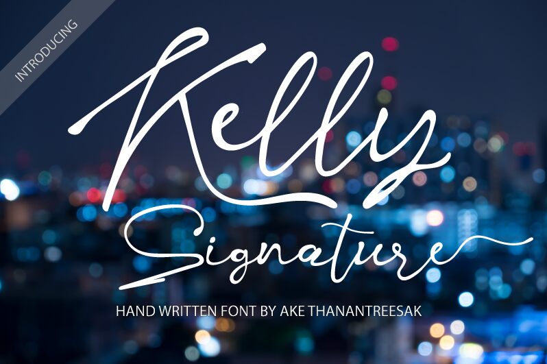 Kelly Signature Schriftart