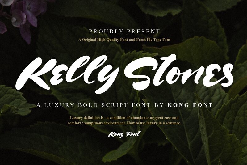 Kelly Stones Schriftart