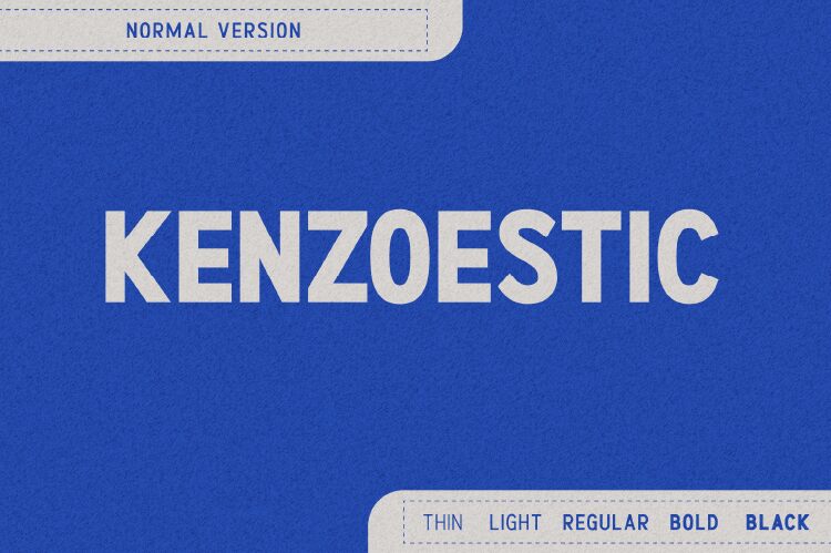 Kenzoestic Schriftart
