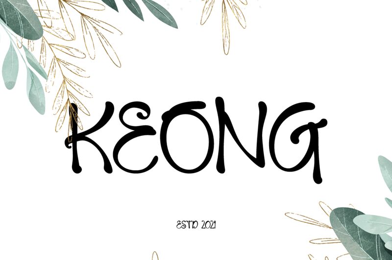 Keong Schriftart