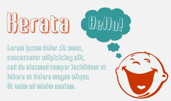 Kerata Schriftart