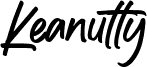 Keanutty шрифт
